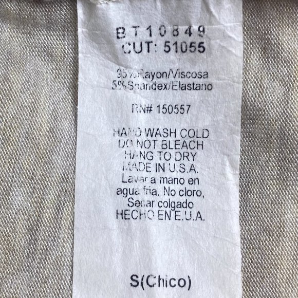 Built by Dreamers Short Sleeve Beige Top Size Small - Picture 6 of 6